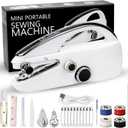 Handheld Sewing Machine, Portable Mini Sewing Machine with Dual Speed & USB/Battery Power, Electric Small Sewing Machine for Beginners & Adults, Emergency Repairs, DIY on Clothes, Jeans, Bags, Crafts