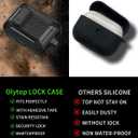 Olytop for Airpods Pro 2/1 Gen Case Cover with Lock (2019/2022/2023), Rugged Locking Case for Airpod Pro 2nd/1st Generation Shockproof Armor Protective Skin for Apple iPod Pro, Black