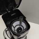 Elite Gourmet EHC111A Personal Single-Serve Compact Coffee Maker Brewer Includes 14Oz. Stainless Steel Interior Thermal Travel Mug, Compatible with Coffee Grounds, Reusable Filter, Black