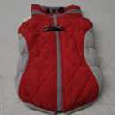 FUAMEY Dog Coat for Medium Dogs,Waterproof Dog Winter Jacket with Harness Built in Puppy Cold Weather Coats Reflective Pet Vest with Zipper Warm Fleece Dogs Snowsuit Windproof Red M (M(chest:21in))