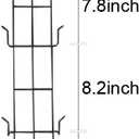 HOHIYA 42" Plate Hangers Wall Display Rack 2 Pack 4 Tier Metal Vertical Plate Holder for Collectible Plates Picture Frames and Artwork Heavy Duty Wall Mounted Organizer Black