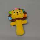 Soft Baby Rattle Toys Plush Stuffed Animal Hand Rattles for Toddlers Girls Boys Development Infant Toys-Lion