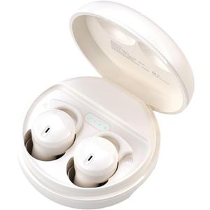 Invisible Sleep Headphones,Sleep Earbuds for Side Sleepers,Sleeping Earbuds Comfortable Noise Blocking, Bluetooth 5.3 Wireless Headphones for Sleeping,Running,Driving - White A1