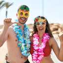 6Pcs Hawaii Luau Party Glasses Hawaiian Glasses Beach Party Decoration Summer Party Favors