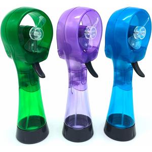 Water Misting Fan Portable Handheld Spray Fans Battery Operated for Outdoor Cooling- Set of 3 (Green/Purple/Sky Blue) Water Misting Fan Portable Handheld Spray Fans Battery Operated for Outdoor Cooling- Set of 3 (Green/Purple/Sky Blue)