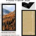 Picrit 11x22 Frame, Photo Frame for Wall Mounting Display, Black