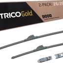 TRICO Gold 26" + 20" Premium Automotive Replacement Windshield Wiper Blades (Set of 2), Passenger and Driver Side All-Weather Beam Wiper Blades for Select Vehicle Models