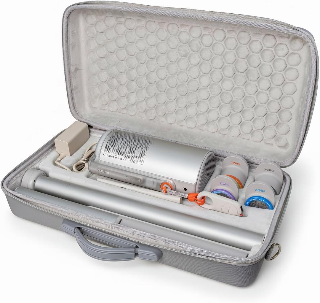 Hard Travel Case for XGIMI MoGo 4 2025 Projector and PowerBase Stand, Hard EVA Portable Cover, Projector Storage Carrying Bag For XGIMI, Shock-Proof, Water-Proof (Case Only)