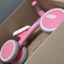 SEREED Baby Balance Bike for 1 Year Old Boys Girls 12-24 Month Toddler Balance Bike, 4 Wheels Toddler First Bike, First Birthday Gifts (Pink New)