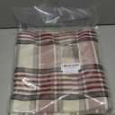 CARRIE HOME 24x24 Red Farmhouse Throw Pillow Cover Set of 2, Large Red Tartan Christmas Plaid Decorative Pillow Covers 24 x 24, Couch Pillows for Living Room Bedroom