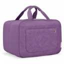 BAGSMART Toiletry Bag Travel Bag with Hanging Hook, Water-resistant Makeup Cosmetic Bag Travel Organizer for Accessories, Shampoo, Full Sized Container, Toiletries (Purple, Large)