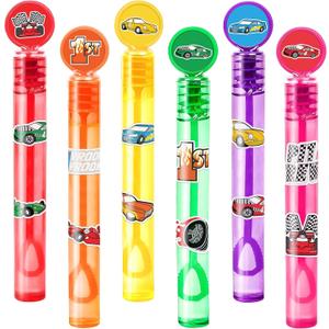 2 x Race Car Party Favors for Kids  24PCS Racing-Themed Mini Bubble Wands, Great for Birthday Supplies, Piata Fillers, Goodie Bags & Classroom Rewards
