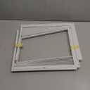 Forestchill Window Air Conditioner Side Panel with Frame, Fit Most 8,000 BTU Units, Room AC Accordion Filler Curtain Kit Replacement, Include Window AC Side Panels & Frames