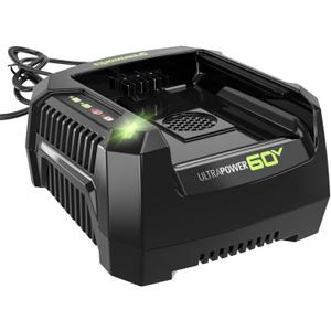 Greenworks Pro 60V Ultra Power 6A Rapid Charger - Works with All Greenworks Batteries