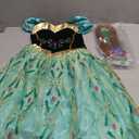 G.C Girls Light Up Princess Dress Costume with Cape Kids Wig Crown Toys Toddler Princess Dress Up Outfit Halloween Gifts (04-5 Years)