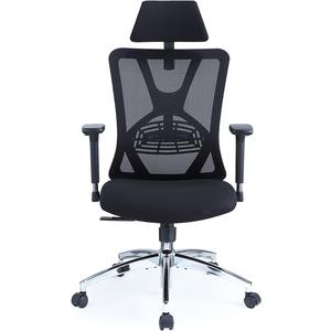 Ticova Ergonomic Office Chair - High Back Desk Chair with Adjustable Lumbar Support, Headrest & 3D Metal Armrest - 130° Rocking Mesh Computer Chair, 69 × 25 × 53 cm