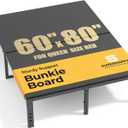 Bunkie Board Queen Size (60x80") - Heavy Duty Low Profile Bed Board for Mattress Support, Stops Sagging on Platform Beds & Sleeper Sofas - Breathable, Noise Minimizing & Moisture Resistant Foundation
