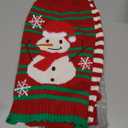 4 Pack Dog Christmas Sweater, GOYOSWA Dog Christmas Outfit Holiday Sweater Santa Snowman Reindeer Elf Knitted Sweaters for Small Medium Large Dogs Pets (Medium)