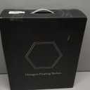 Hexagon Shelves for Wall,Hexagon Floating Shelf Set of 5,Honeycomb Shelves Octagon Hanging Cube Rustic Wood Wall Mounted for Living Room Bedroom Kitchen Bathroom Office Home DecorCarbonized Brown