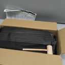 VTRIN 10 Tier Shoe Rack Tall Large Capacity 50 Pair Wide Shoe Organizer with Two Hooks Sturdy Metal Shoe Shelf for Entryway, Closet, Bedroom (Black)