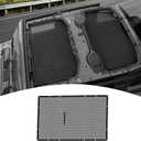 for Jeep JL Roof Sunshade, JLU Mesh Bikini Top Sun Shade Compatible with Jeep Wrangler JL JLU Gladiator JT 2018-2024 4Door Black Exterior Accessories