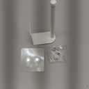 1 Pack Hat Racks for Baseball Caps, Stainless Steel Hat Organizer for Baseball Cap, Hat Holder Storage Organizer, Hat Hanger Strong Adhesive/Wall Drilled for Door, Bedroom, Closet(White 6 in)