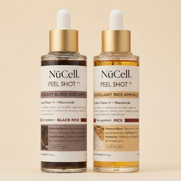 NüCell Peel Shot Glow Rice Ampoule Duo
(2.7 fl oz / 80ml)