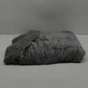 Wemore Sherpa Fleece Weighted Blanket for Adult, 15 lbs Dual Sided Cozy Fluffy Heavy Blanket, Ultra Fuzzy Throw Blanket with Soft Plush Flannel Top, 60 x 80 inches Grey on Both Sides