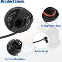 ACROPIX Plastic Gas Fuel Cap Fuel Tank Cap Black Fit for Alfa Romeo 147 2000-2010 No.46820586 - Pack of 1