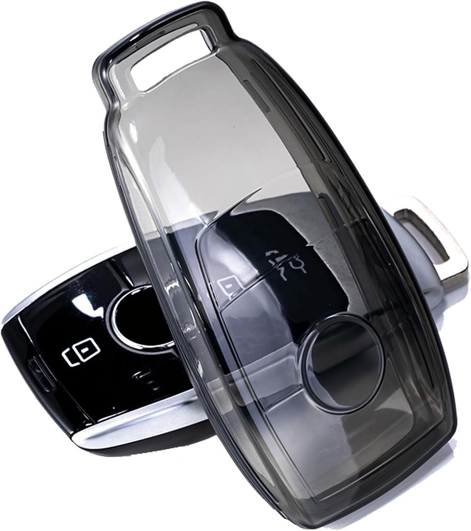 for Mercedes Key Fob Cover TPU Car Key Fob Case Fit for Benz GLC GLE GLA GLB GLS A C E G S AMG Class 4 Buttons Car Remote Key Case Shell Protector(Black) for Mercedes Key Fob Cover TPU Car Key Fob Case Fit for Benz GLC GLE GLA GLB GLS A C E G S AMG Class 4 Buttons Car Remote Key Case Shell Protector(Black)