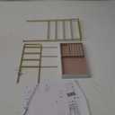 SONGMICS Jewelry Holder, Jewelry Organizer, Jewelry Display Stand with Metal Frame, Velvet Tray, Necklace Earring Bracelet Holder, for Studs, Rings, Gift Idea, Pale Gold UJJS028A01 (5.5"D x 9.4"W x 14.1"H)