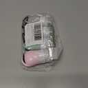 Healeved 4-Pack 1.3Oz Travel Size Silicone Refillable Lotion Bottles with Hook Clear Pump Dispensers for Hand Soap Cosmetic Storage