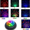Disco Party Light Night Light 2 in 1 Flashes with Music Sound Activated Multicolor Disco Ball Rechargeable Battery Operated RBG Mini Disco Ball Entertaining Atmosphere for Car Room(4 Pack)