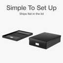 Oxford Keepsake Box, Protective Storage Box, Home and Office Organizer, Photo Storage Box, Souvenir Organizer, Large, 16" x 12" x 4 1/4" (41787)