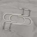 FYY Over The Door Hooks, 4 Pack Hangers Hooks with Rubber Prevent Scratches Heavy Duty Organizer for Living Room, Bathroom, Bedroom, Kitchen Hanging Clothes, Towels, Hats, Coats, Bags White (Short)