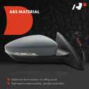A-Premium Passenger Side Power Door Mirror Compatible with Volkswagen | for Jetta 2011 2012 2013 2014 2015 - Heated Manual Folding Paint to Match Outside Rear View Mirror w/Turn Signal