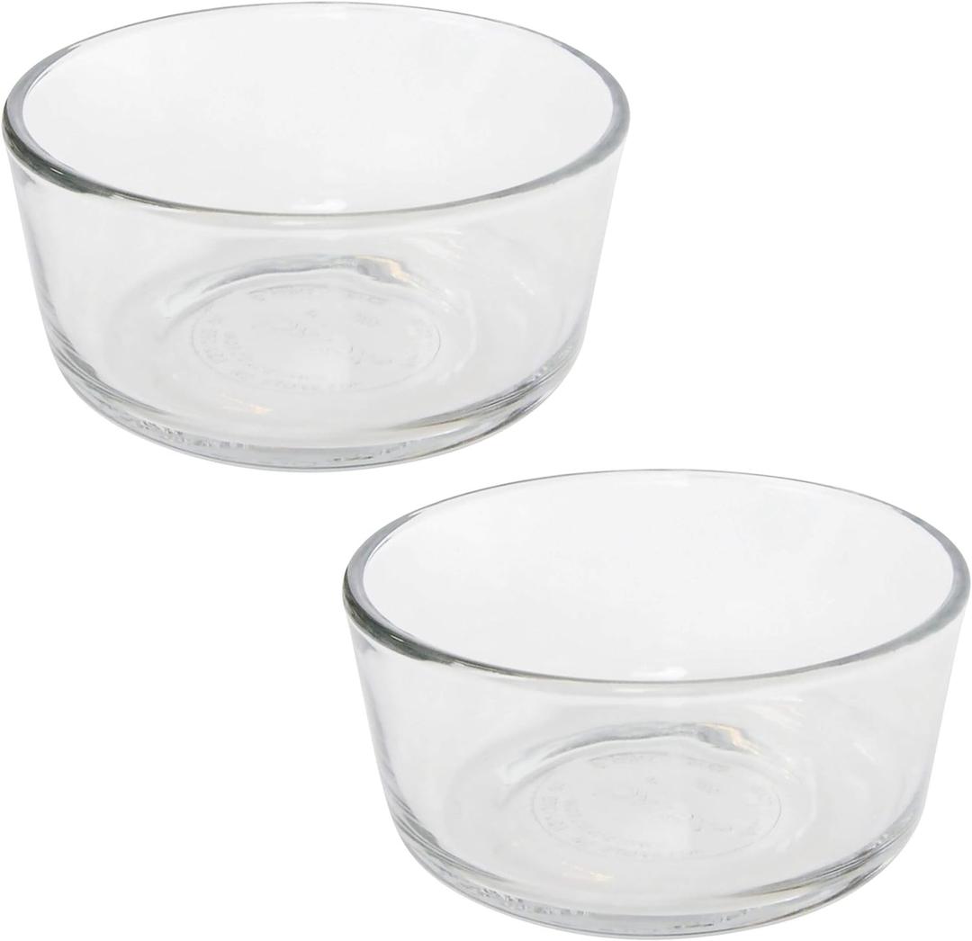 Pyrex 7200 2-Cup Glass Bowl (2-Pack) - Made in USA