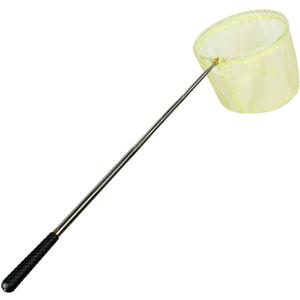 RESTCLOUD Bait Net and Fishing Landing Net with Telescoping Pole Handle Extends to 59 inches (Yellow)