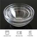 3 Sizes of Clear Glass Bowls, 2.5, 3.5 & 8.5 oz, Small Prep Bowls for Salt, Herbs, Spices and Dry Ingredients, Set of 12