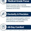 3 x Nitrile Exam Gloves, Disposable Gloves Latex Free for Medical Care, First Aid, Cleaning, Food Prep,100 Count, Blue (Blue, XL)