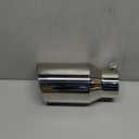 YITAMOTOR 3 Inch Inlet Exhaust Tip, 4.5" Outlet 9" Overall Length Stainless Steel Professional Exhaust Tip for 3-Inch Outside Diameter Tailpipe, Rolled Angle Cut, Polished Finish, Bolt-on, Silver