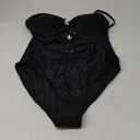 Eomenie One Piece Swimsuit for Women Ring Linked Monokini Sexy Bathing Suit Cutout Swim Suit (Large, Black)