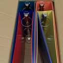 3 Slant D-Ring Binder 2 Inch Binder, 2 in Clear View Cover w/ 2 Inside Pocket, Heavy Duty Colored School Supplies Binders in Grey, Blue, Pink, Red, Green, Purple, Multicolor (6 PC)  by Enday