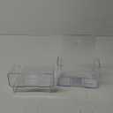 zavekia 1 Pack 2 Tier Acrylic Brochure Holder 8.5 x 11 inch, Clear Literature Organizer Magazine Stand with Removable Divider for 4 x 9 inch Brochures,Magazine Holder,Flyer Holder