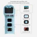 Pocket 3 Protective Case with Magnetic Storage Slot Bump-Proof Dust-Proof Portable Plastic Shell Cover for DJI Osmo Pocket 3 Gimbal/Lens/Screen Accessories