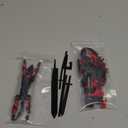 (Assembly Completed) T13 3D Action Figure Set,Dummy Robo Titan 13 Action Figures,3D Printed Multi-Jointed Toy (Black Red + Dog)