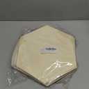 15Pcs Unfinished Wooden Hexagon 10.35 x 9.3 Blank Wood Hexagon Shape Cutouts 2.5mm Thick Natural Wooden Hexagon Slices with Glue Points for DIY Crafts Painting Home Wall Honeycomb Decor