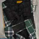 Kuoser Waterproof Dog Coat, Reversible Dog Jacket for Small Dogs, Adjustable Durable Doggie Winter Coat Warm Cozy Puppy Cold Weather Apparel , Green S (Small (Pack of 1))