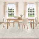 9x12 Area Rug For Living Room, Washable Gray Rugs Non Slip Low Pile