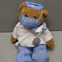 HollyHOME Doctor Bear Stuffed Animal Teddy Bear in Doctor Uniform Medical Gifts for Doctors Med School Students and Kids 16 inches